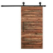 3M Antique Single Sliding Barn Door Hardware Track Roller Kit