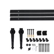 Sliding Barn 3m Wood Door Hardware Kit Carbon Steel Single