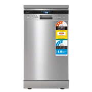  10 Place Settings  Freestanding Dishwasher Silver - Stylish