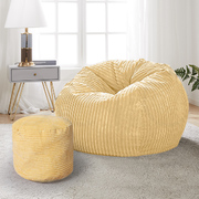 Bean Bag Chair Cover  Large With Foot Stool