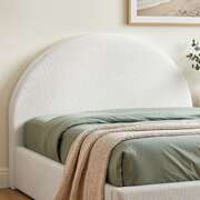 Queen Boucle Headboard Removable Cover 171cm | EXTG