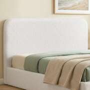 Queen Boucle Headboard Removable Washable Cover | EXTG