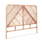 Bed Headboard Double Bedhead Rattan  FRED Pine Design with Elegant