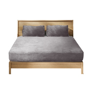 Bedding Set Ultrasoft Fitted Bed Sheet Silver Grey King
