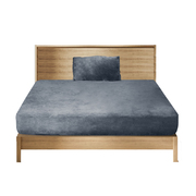 Bedding Set Ultrasoft Fitted Bed Sheet Dark Grey King Single