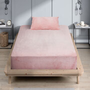 Add a Touch of Warmth to Your Bed with our Pink Flannel King Single Bed Sheet Set