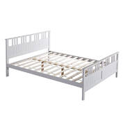 Premium Wood Kids Bed Frame Mattress Platform Queen Size