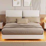 Floating Bed Frame With RGB Light 220x187x96cm