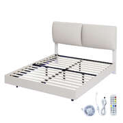 Compact Queen Floating Bed Frame - Premium Quality Build Classic
