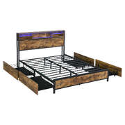 Versatile bed frame double - Durable Frame Classic Durable Compact