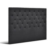 Queen Size Upholstered Fabric Headboard - Charcoal