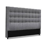 Queen Size Upholstered Fabric Headboard - Grey