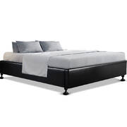 Artiss Double Full Size Bed Base Frame Mattress Platform Leather Wooden TOMI