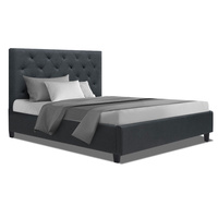 Artiss King Single Size Bed Frame Base Mattress Platform Fabric Wooden Charcoal VAN