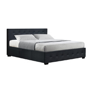 Gas Lift Queen Bed Frame -Charcoal