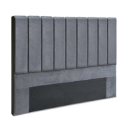 Bed Head King Size Velvet - VELA Grey