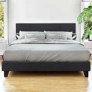 Bed Frame Double Size Charcoal NEO