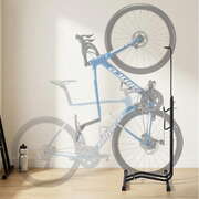 4-in-1 Bike Parking Stand Vertical Floor Rack Adjustable Bicycle 24-27.5'' Premium Quality Design