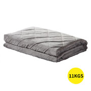 11KG Adults Size Anti Anxiety Weighted Blanket Gravity Blankets Grey