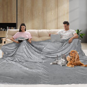 Stay Warm and Stylish with our Large 3x3M Fleece Bed Rug Sofa