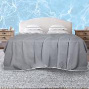 Throw Blanket Cool Cotton Summer Soft Sofa Bedsheet Rug Double Grey