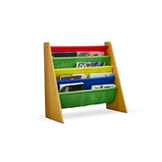 Wooden Kids Children Bookcase Bookshelf Toy Organiser Storage Bin Rack