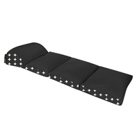 Bean Pod Serene 74 x 120 x 60cm Crosses Pattern Black