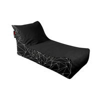 Bean Pod Mantra 65 x 120 x 60cm Geometric Pattern Black