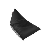 Bean Pod Diablo 120 x 160cm Zig Zag Pattern Black