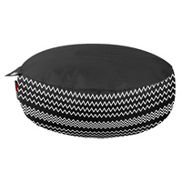 Bean Pod UFO 130 x 20cm Zig Zag Pattern Black