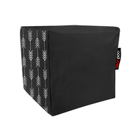 Bean Pod Cube 45 x 45 x 45cm Arrows Pattern Black