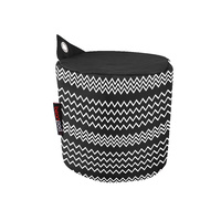 Bean Pod Pop 40 x 50cm Zig Zag Pattern Black