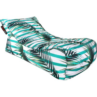 Beanbag Cover Blue Stripe Palms 110 x 65 x 60cm