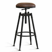 4x Rustic Industrial Bar Stool Kitchen Stool Barstool Swivel Dining Chair