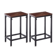 2x Industrial Bar Stools Wooden