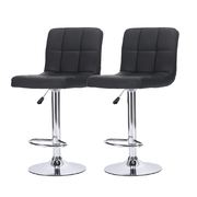 PU Leather Metal Industrial Black Bar Stools