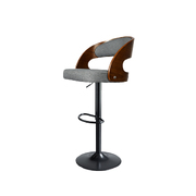 1x Bar Stools Kitchen Gas Lift Wooden Beech Stool Chair Swivel Barstools