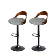 1x Bar Stools Kitchen Gas Lift Wooden Beech Stool Chair Swivel Barstools