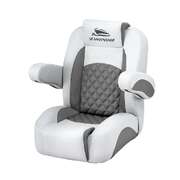 Boat Seat Reclining Captain Chair Marine PVC 90 155 Degree Grey