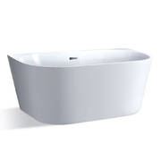 Cefito Free Standing Bath Tubs Acrylic Bathroom Back To Wall SPA Tub 150x75x58CM