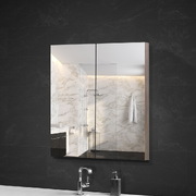 Bathroom Mirror Cabinet Vanity Medicine Shave Wooden Natural 600Mm X720Mm