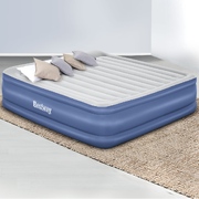 Air Mattress King Inflatable Bed 56cm Airbed Blue