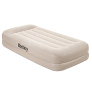 Bestway Air Bed   Single Size Mattress  Built-in Pump Camping Inflatable,White