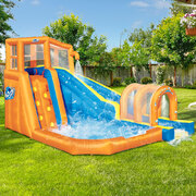 Outdoor kids play pools with Mega Curved Slides Jumping Castle Playground,Durable Inflatable