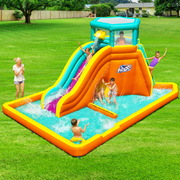H2OGO kids play pools with Mega Slides Jumping Castle Playground,Inflatable  Double-stitched  