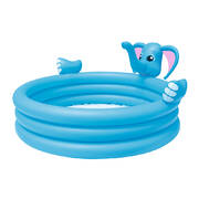 Bestway Inflatable Kids Play Pool 3 Ring Elephant Spray Splash Pools Game Toy