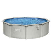 Swimming Pool Steel Frame Round Pool Set 457cm w/ Filter Ladder 17430L