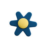 Silicone daisy spinner blue