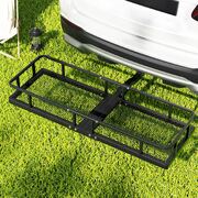 Car Roof Rack Foldable Hitch Basket Cargo Carrier 152Cm Black