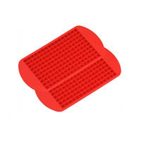 Sili Mini Ice Mini Ice Cube Molds Trays Set of 2 (Red)